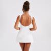 Zomer sexy slim fit Europese en Amerikaanse stijl rugloze vest basisjurk