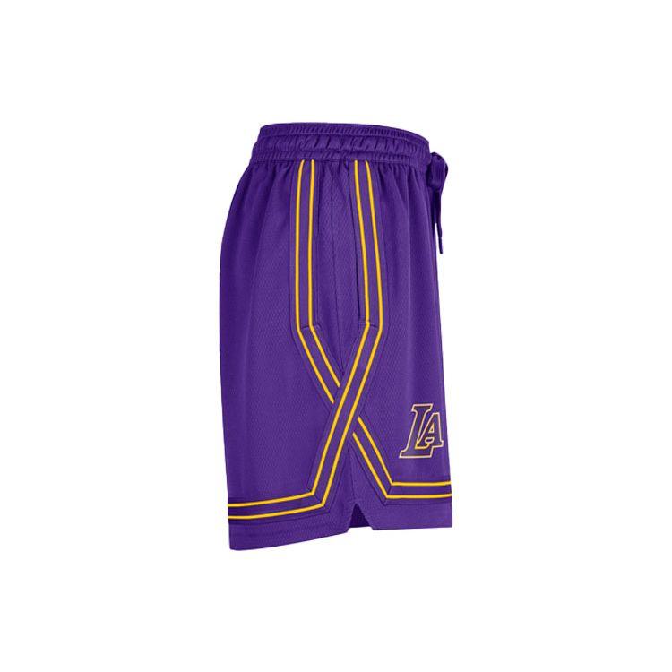 Nike Los Angeles Lakers Sports Casual Lace-Up Basketball Shorts Women Shorts Purple DB1368-504