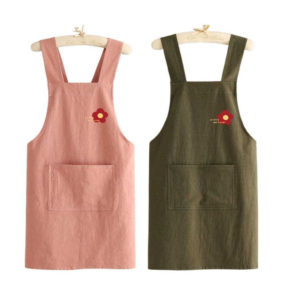 Cotton Kitchen Aprons Breathable Wear Resistant Restaurant Work Clothes Soft Anti fouling Coffee House Aprons Home