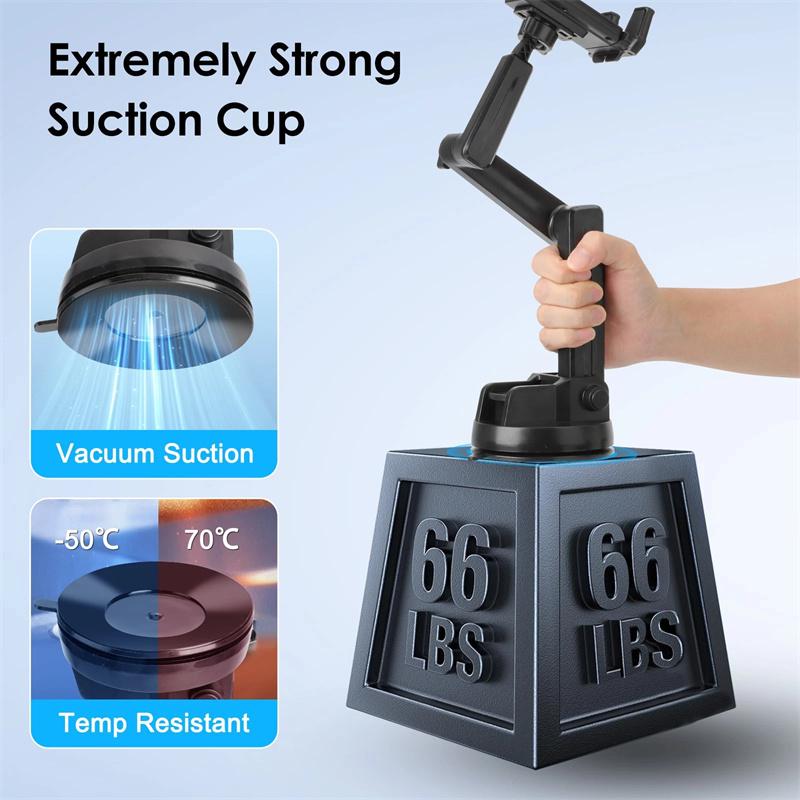Car Tablet Holder Long Arm Suction Cup Mount For Tablet Suv Truck Vehicle Lift Windshield Window Vehicle Mount