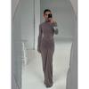 Fashion Style Ins New Arrival Fashion Sexy Elegant Cinched Slimming Long Dress Sexy High Waist Crimp Long Sleeves Dress