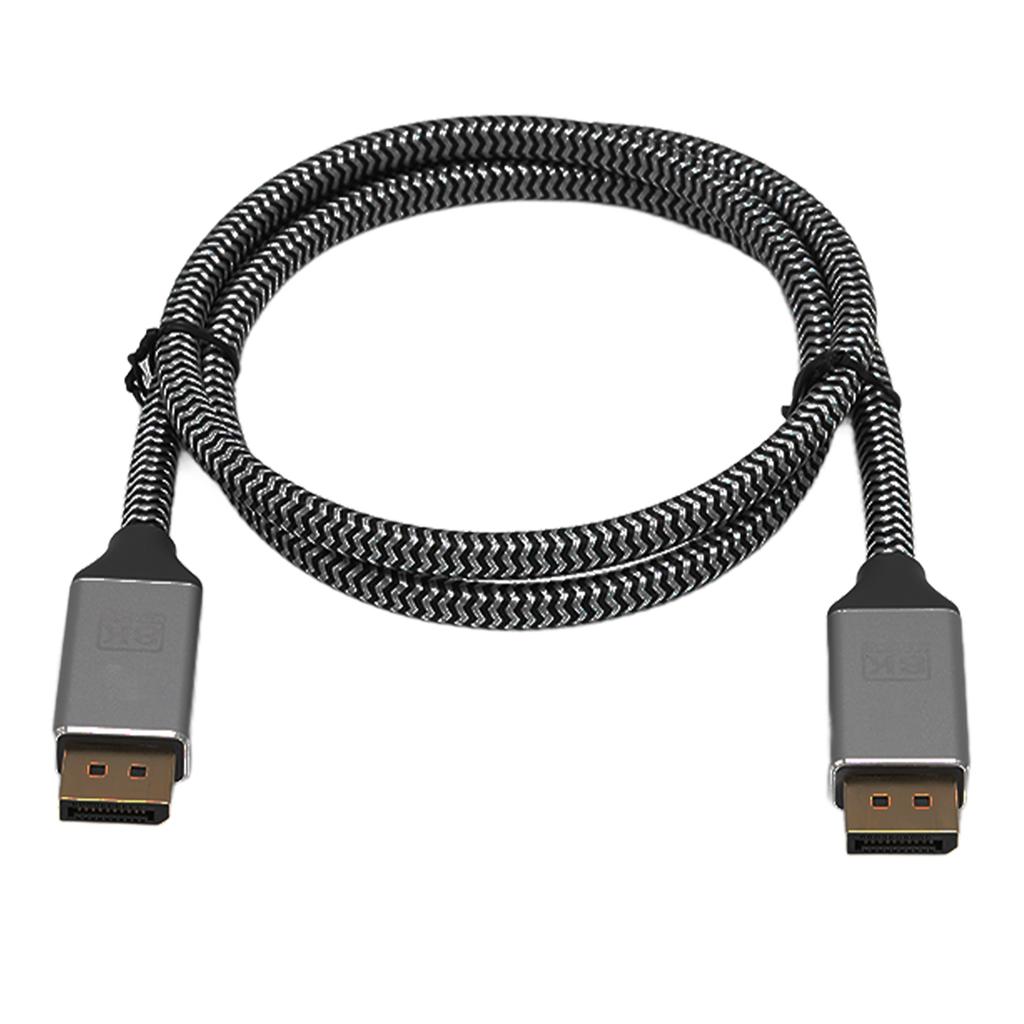 Display Port Cable GoldPlated Male to Male Display Port Cable DP 1.4 Adapter Cord for Computer Display