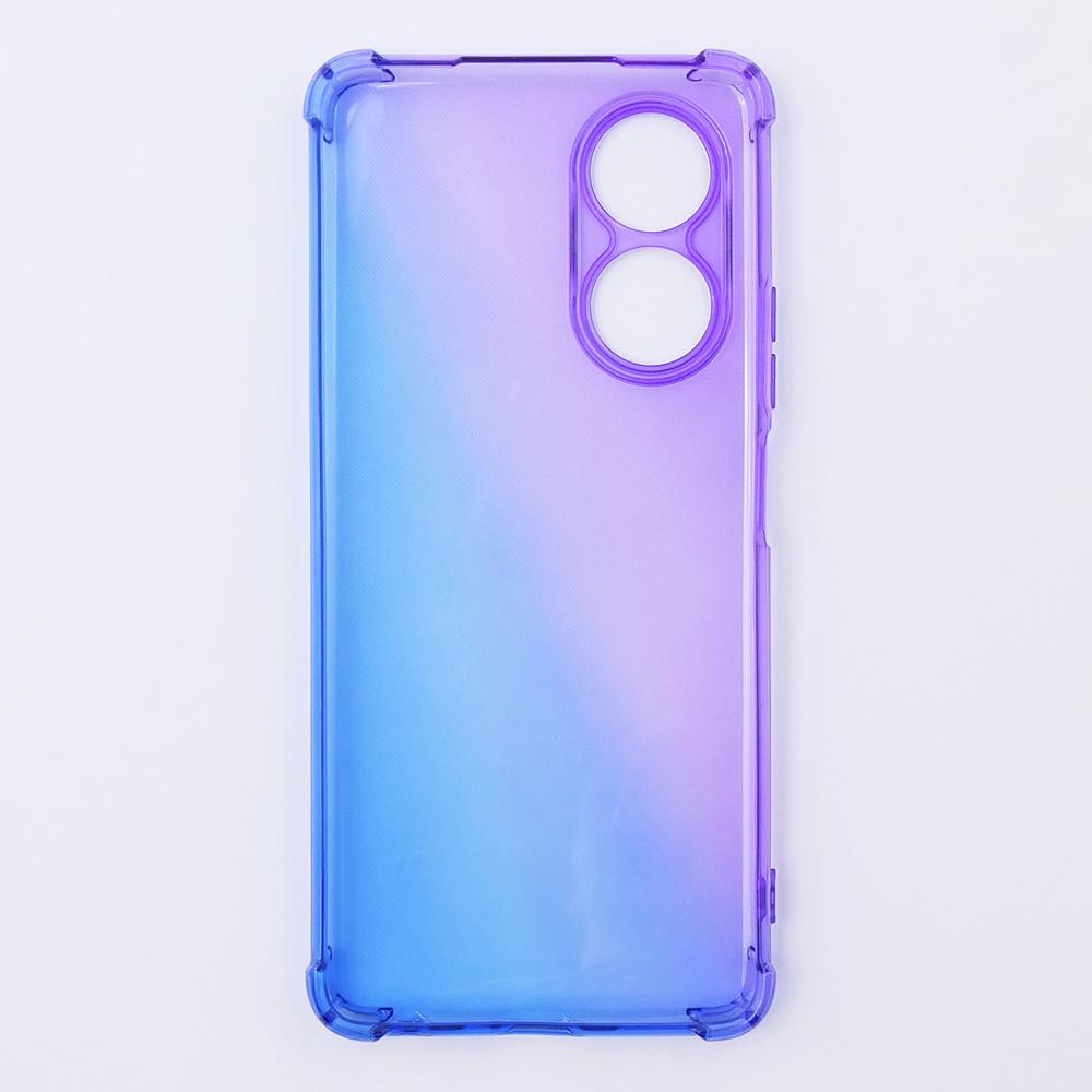 Gradient Dropproof Case for Oppo A58 4G, Purple/Blue