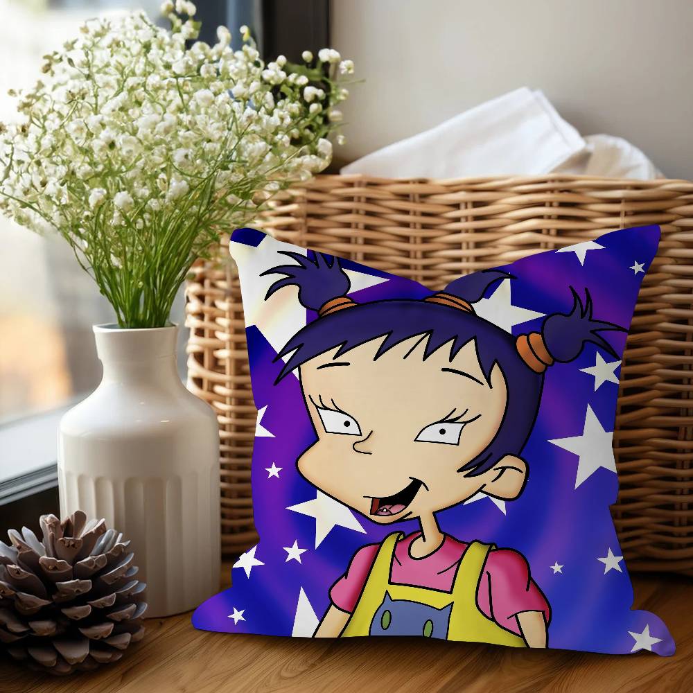 

Anime Rugrat Pillow Cover For Bedroom Room And Living Room Sofa Decorative Cushion Cover 12x12Inch