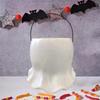 Ghost-shaped Bowl Spooky Ghost Planter Pot for Halloween Decor Resin Flower Vase Candy Bowl Indoor Outdoor Garden for Holiday