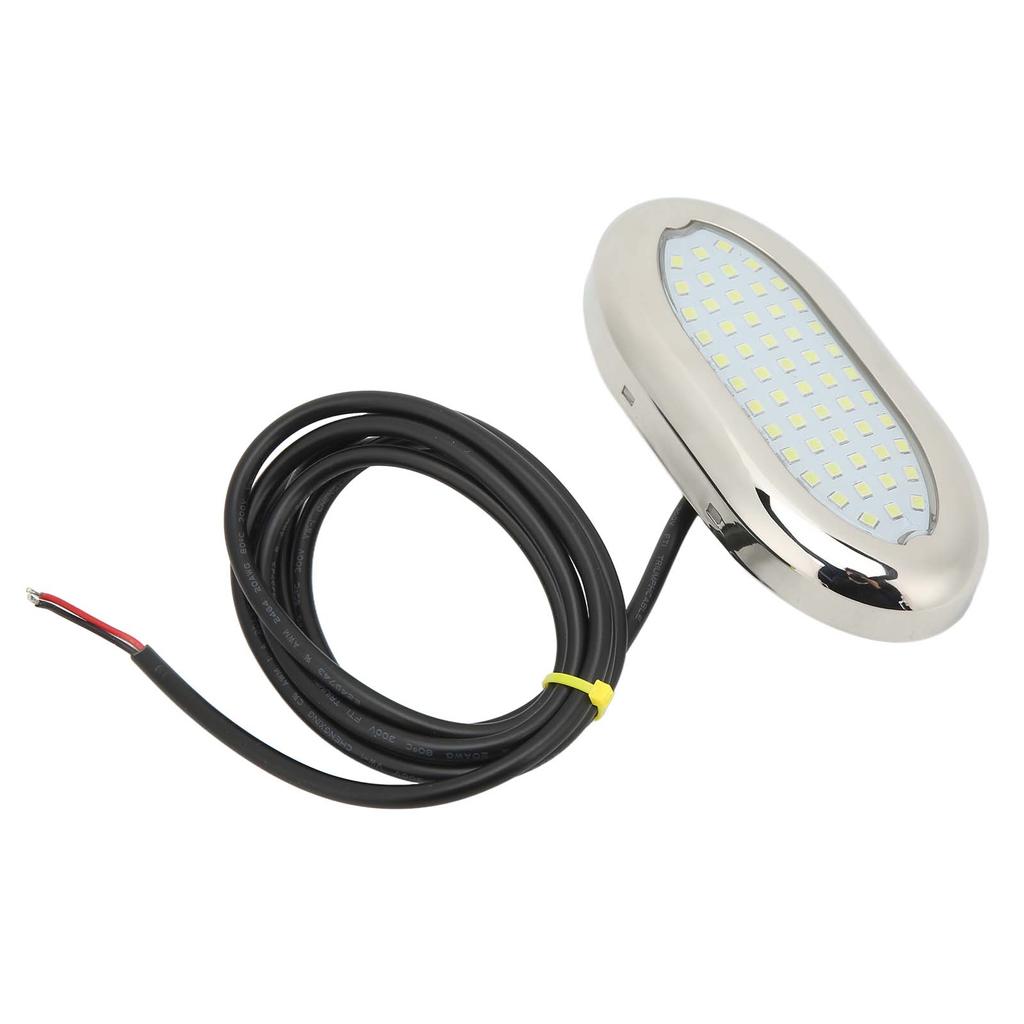 12V Boat Underwater Light 54 LED Strong Sealing IP68 Waterproof Yacht Rear Lights for Caravan RV Bathroom Hallway