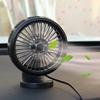 Car Multi-function Electric Fan Car Air Outlet Center Console Large Wind Mute Mini Fan Home Car Fan Dual-use