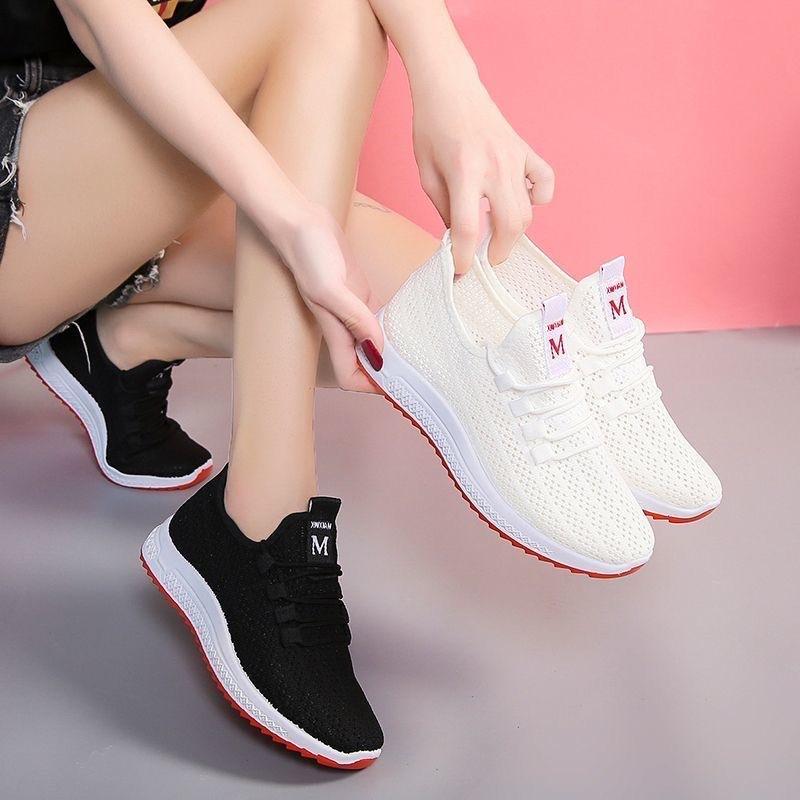 Summer little white shoes women's mesh sneakers women's shoes nurse women's shoes home summer mesh shoes women's empty and breathable
