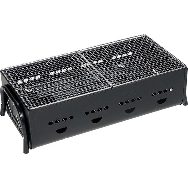 Captain Stag Ug 0112 [Barbecue STove Grill  Bonfire  3 Way Barbecue Grill  600  For 4 To 6 People   Height 3 Levels Adjustable  Black]