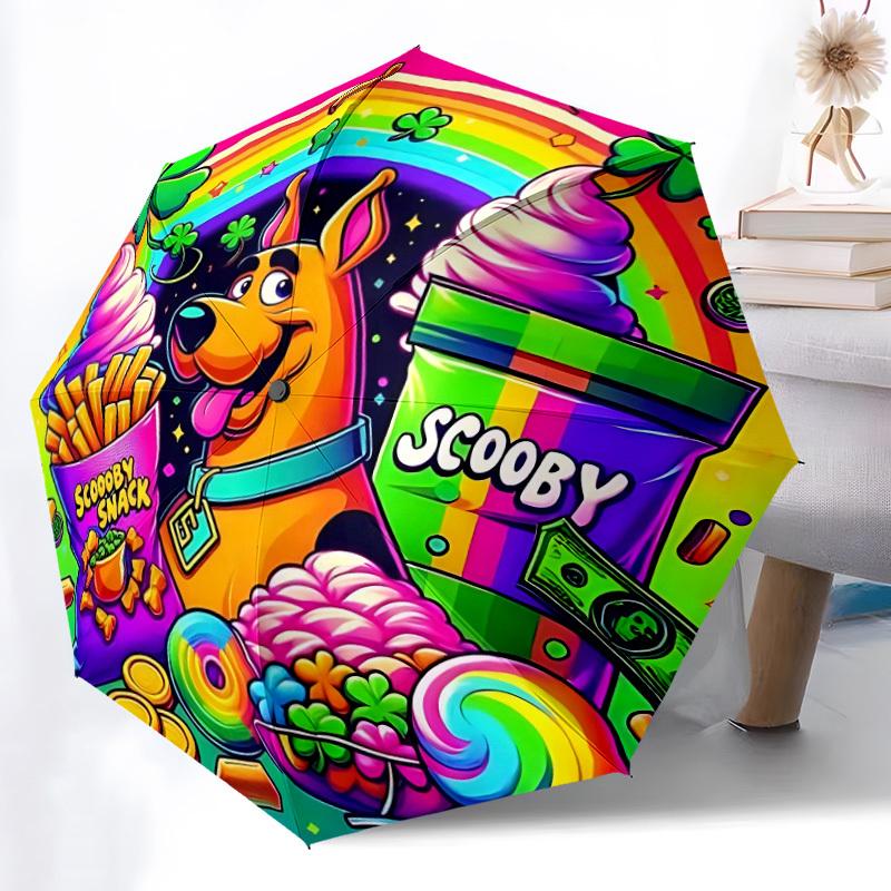 

1pc Scooby-Doo Automatic Open/Close Umbrella, Christmas Gift for Men Women, Daily Travel Outdoor Use yy251101235