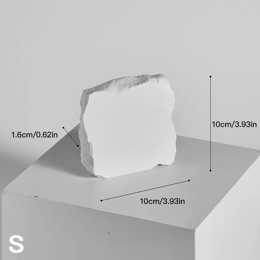 

1Pc Irregular White Plaster Props Photography Background for Jewelry Cosmetics Still Life Shooting