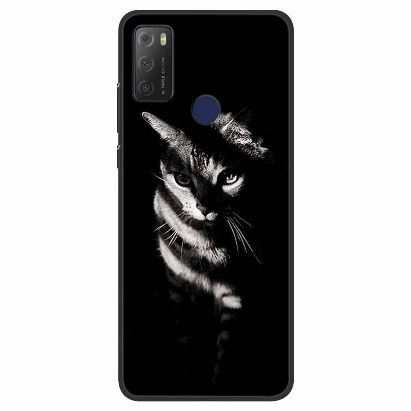 For TCL 20Y Case Marble Soft Silicone Back Wolf Shell for TCL 20E 6125F 6.52 Inch Fundas Phone Cover For TCL20Y 6156D 20 E Coque