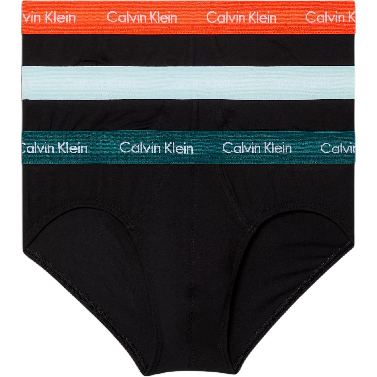 

Calvin Klein Минималистичная мода Трусы средней посадки 3 шт. Мужское нижнее белье 000NB2613A-NLS XXL