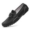 Breathable Leather Doudou Shoes Non-slip Trend Casual Leather Shoes British One-pedal Driving Shoes Large Size