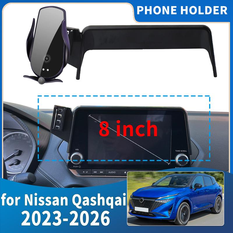 Adatto per Nissan Qashqai 2024 2025 2026 Schermo Integrato da 8 pollici Supporto per Telefono Porta Telefono Accessori Auto