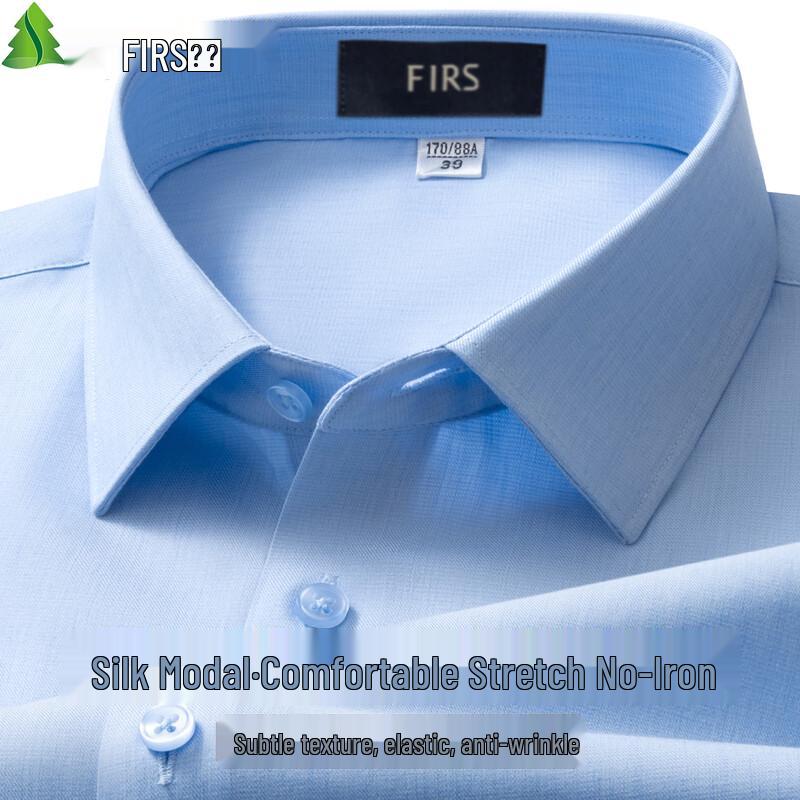 FIRS Men s Non-Iron Silk Modal Stretch Long-Sleeve Shirt 41