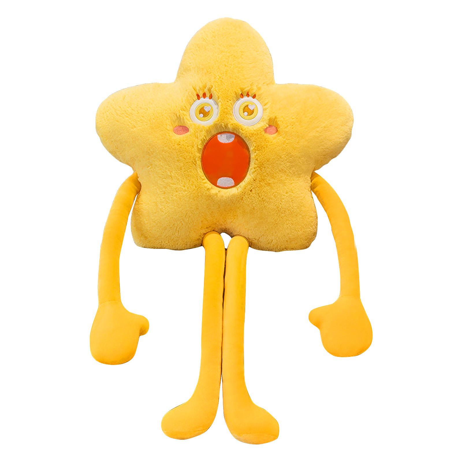 

The Cute And Creative Star-Shaped Long-Legged Pillow Adds More Color To Your Life One Size жёлтый