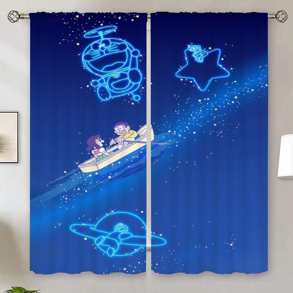 Curtain D-Doraemons Cheap Free Shipping Curtains for Bedroom Home and Decoration Curtains In the Living Room Decoration Blind