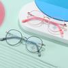Anti-blue Light Glasses for Kids Fashion Classic Metal Frame Nerd Eye Protection Eyewear Children Cute Cat Paw Computer Goggles