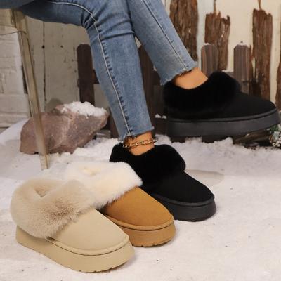 Fashion 2024 New Warm Boots Women's Winter Flat Shoes Short Plush Fur Ankle Snow Boots Casual Shoes Sports Shoes