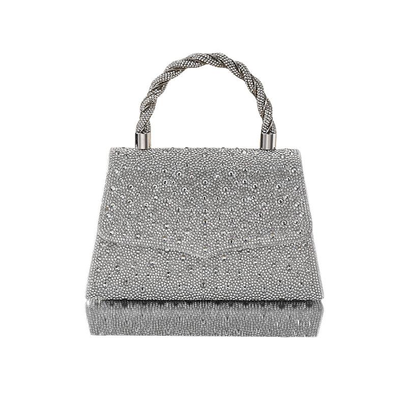 Fashion Rhinestone Evening Bag Women Handbags Sequins Glitter Clutches Wedding Purses Female Shoulder Crossbody Tote Handbags