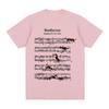 2026 Summer Fashion Trendy Tee Beethoven Dog Vintage T-shirt Musician Cotton Men Womens Tops Soft Cotton Fabric Versatile for Daily Looks