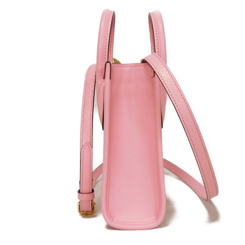 Used 9539 Bananya Mini Tote Bag 671623 U22AG 5964 7921 Banana Bolt Inazuma Pastel 2-Way Crossbody Bag Logo Light Pink