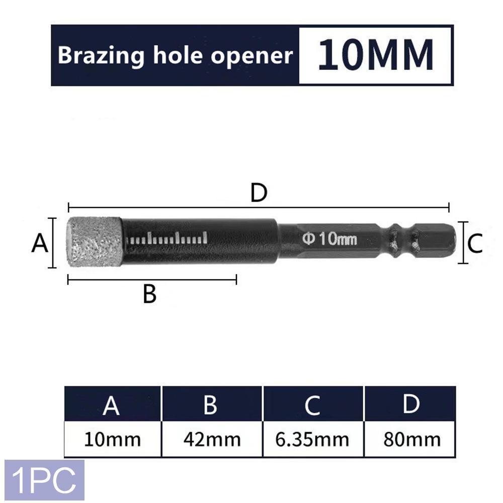 1PC Brazed Drill Bit Dry Drilling Ceramic Tile Drill Bit Marble Granite Vitrified Tile Hole Opener Diamond Drill Bit LM