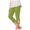 Children's  Fashionable Solid Color Cute Girls Casual Sports Yoga Pants Cropped Pants Leggings