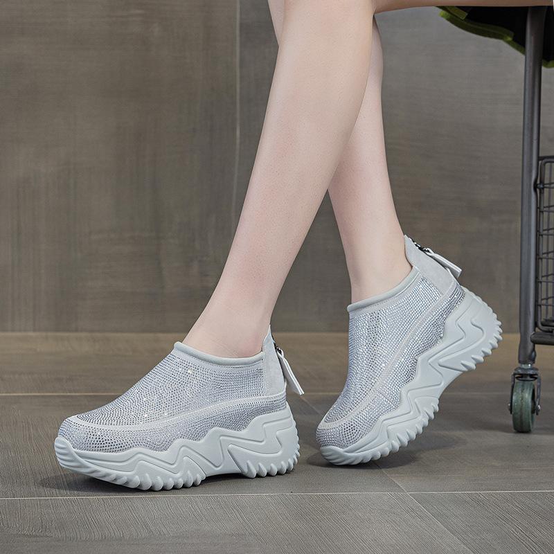 

Весна и лето новые повседневные дышащие толстая подошва увеличение высоты универсальные 25021 35