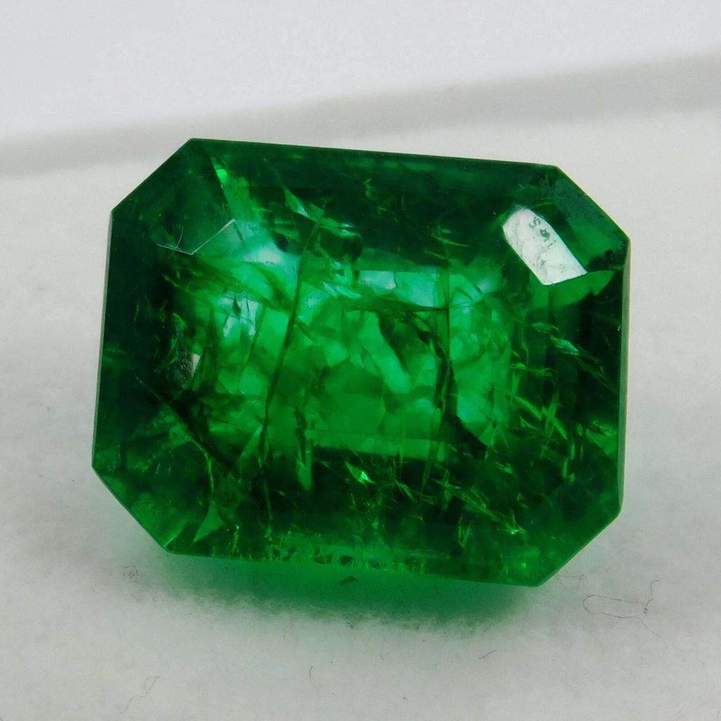 Natural Green Muzo Emerald 8.16ct Emerald Cut Certified Loose Gemstone