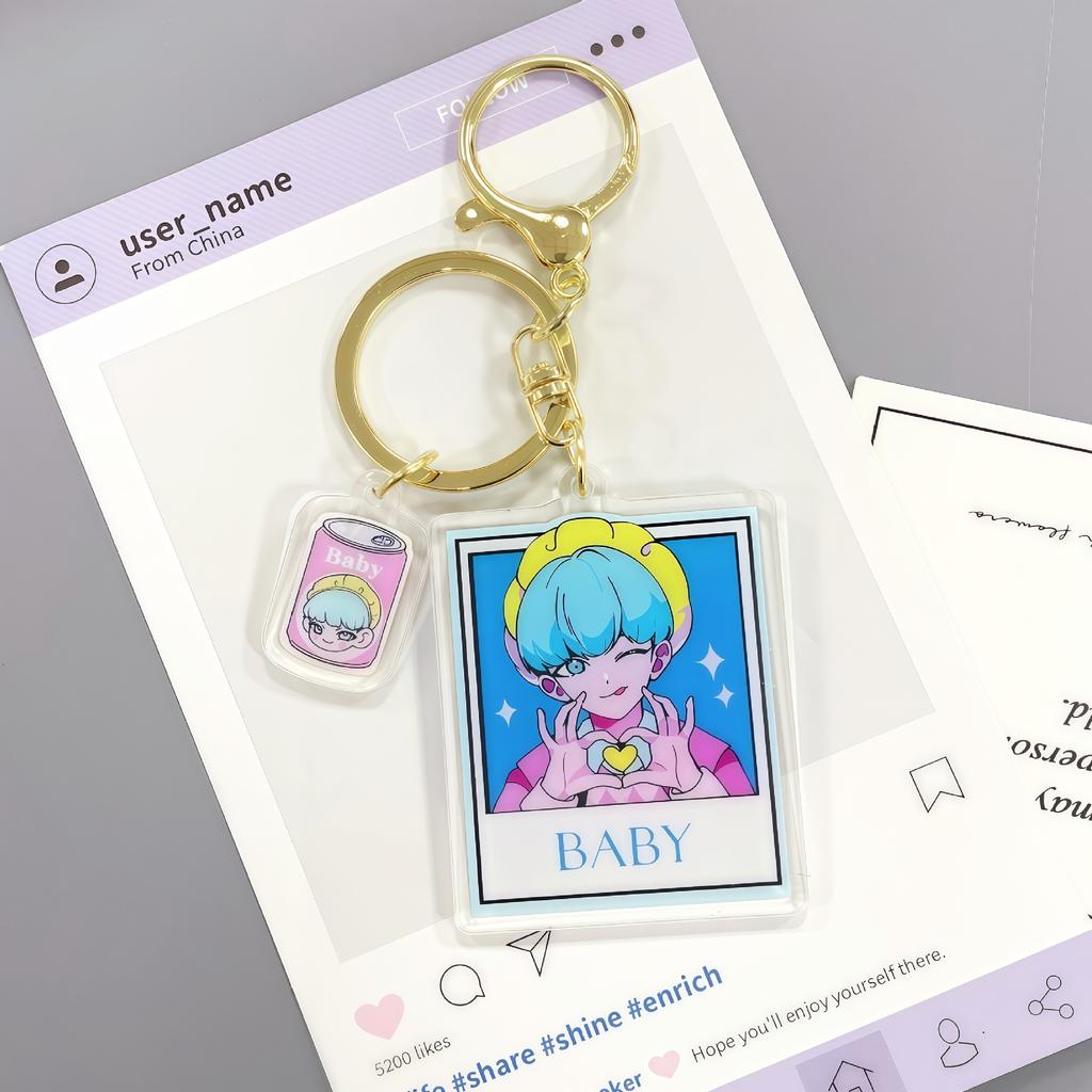 Hot Selling Witch Hunt Anime Peripheral Outdoor Student Backpack To Give To Friends Double-sided Spray Acrylic Keychain Fashion