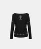 BADBLOOD Peace Not War Print Loose Fit Long Sleeve - Black