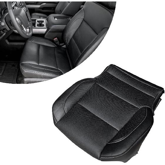 Fahrerseite Unten Leder Sitzbezug Perforiert FRSD0307DBGL Passend für Chevy Silverado 1500 2500 HD 3500 HD Tahoe Sierra LTZ 2014-2019 - Links oder Rechts