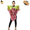 Funny Couple Grape Jumpsuit Halloween Spoof Fruit Show Costume Stage Play Party Costume