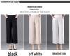 Elastic Waist Summer Pants for Middle-Aged & Elderly Women - Loose, Straight, Nine-Point Casual Style