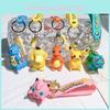 2024 Nouveau Porte-clés Pokémon Adorables Charmes Pikachu Psykokwak Figurines en Silicone