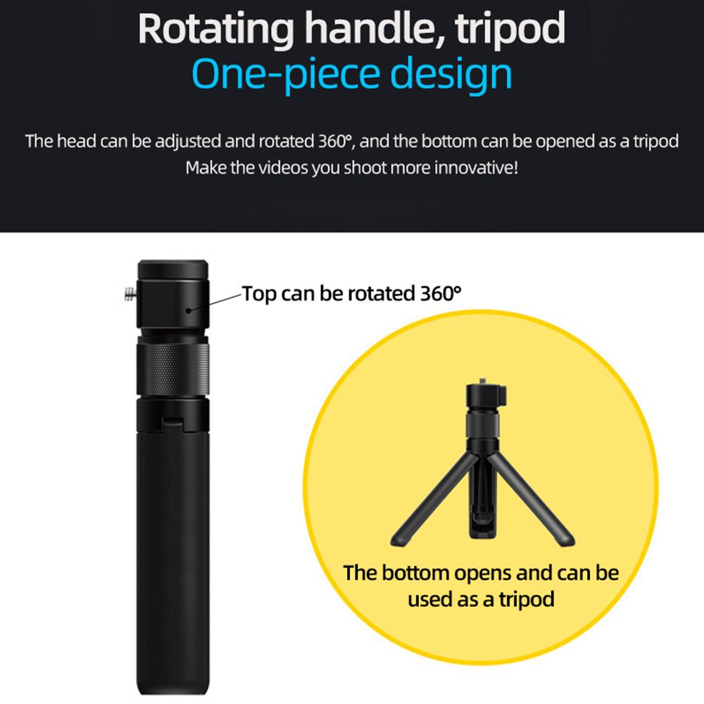 Bullet Time Handle Tripod Rotating Grip with Invisible Selfie Stick for Insta360 X5 X4 X3 One X2 Action Camera Accessories