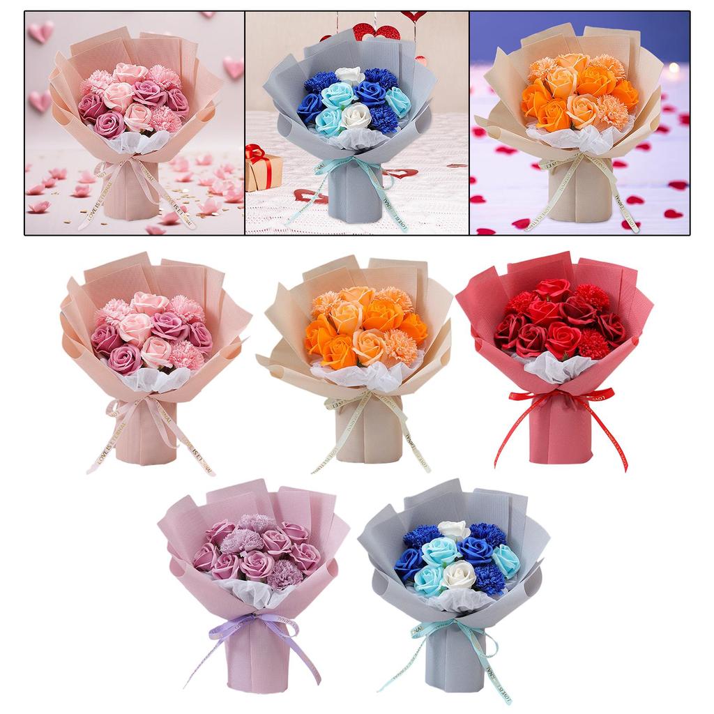 Růžové kytice Středový prvek Mýdlová květina pro Festival Den matek Zásnuby