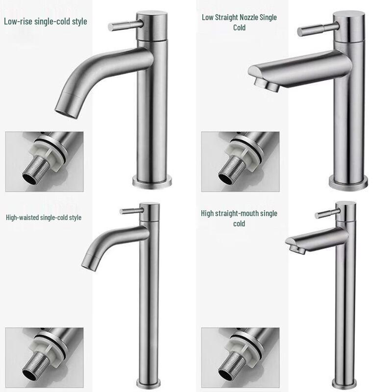 TLXT 304 Stainless Steel Black Basin Mixer Faucet