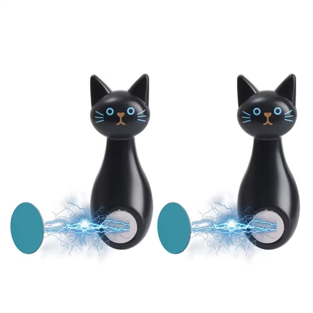 Creative Cat Magnetic Suction Hook With Strong Adhesive For Storing Air Conditioning Remote Controls And Fixing Routers