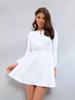 Robe Femme Mode Printemps/Été Décolleté Bardot Moulante Couleur Unie.