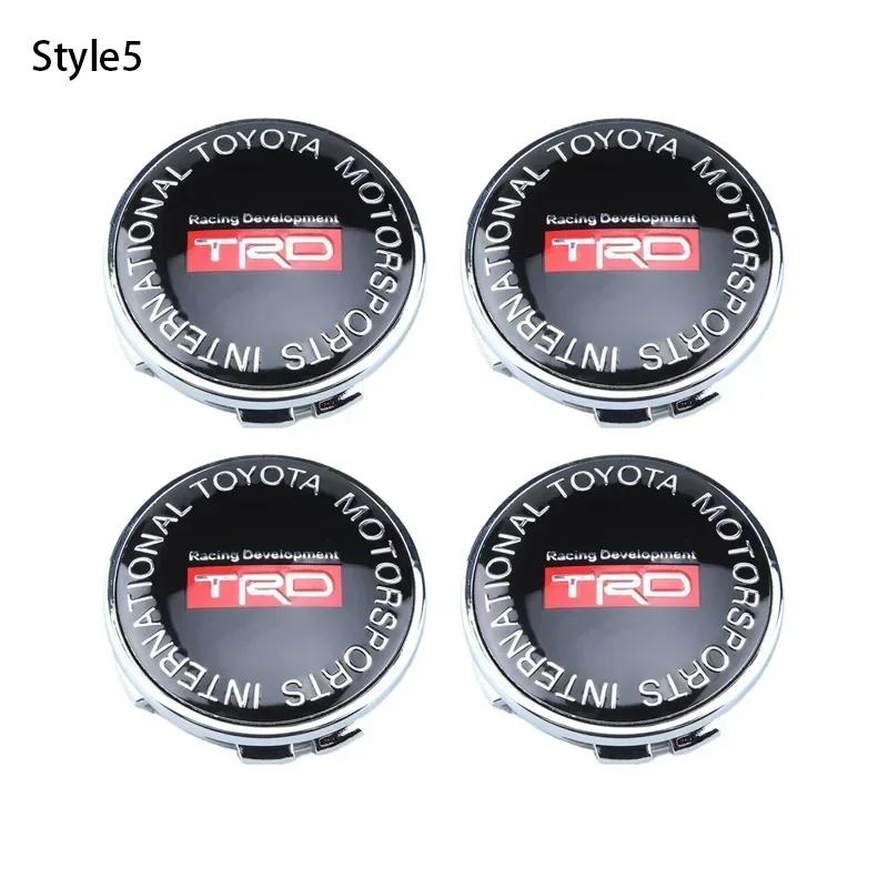 4pcs 60mm Car Tyre Wheel Center Hub Cap Badge For Toyota C-hr Prado Rav4 Yaris Hilux Prius Avensis Corolla Camry Accessories