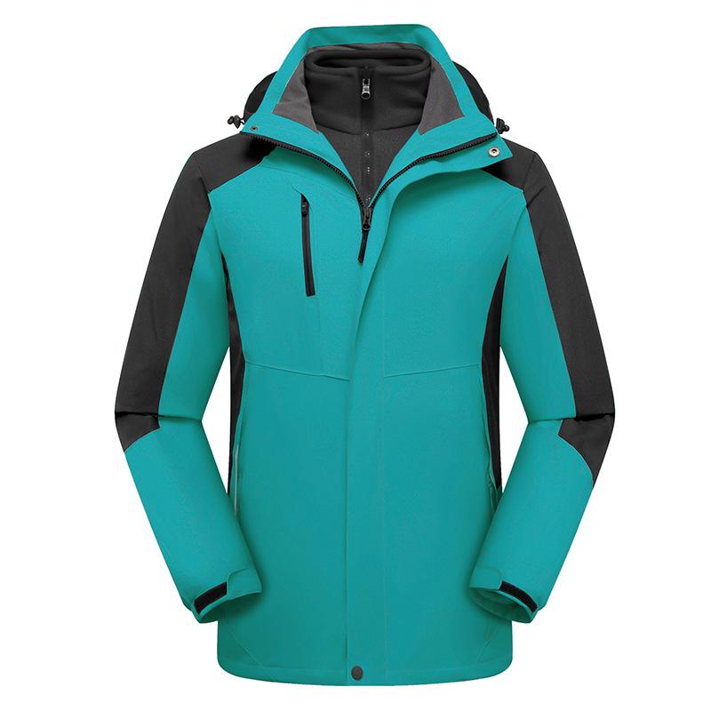 Wasserdichte Outdoor-Windjacke: Unisex Drei-in-Eins Dickes Warmes Jacken-Set