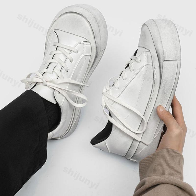 Fashion Niche Color Block Men's Thick Soled Casual Shoes 2025 Autumn Fashion Trend Comfortable Versatile Fashion Low Top Chunky sneakers