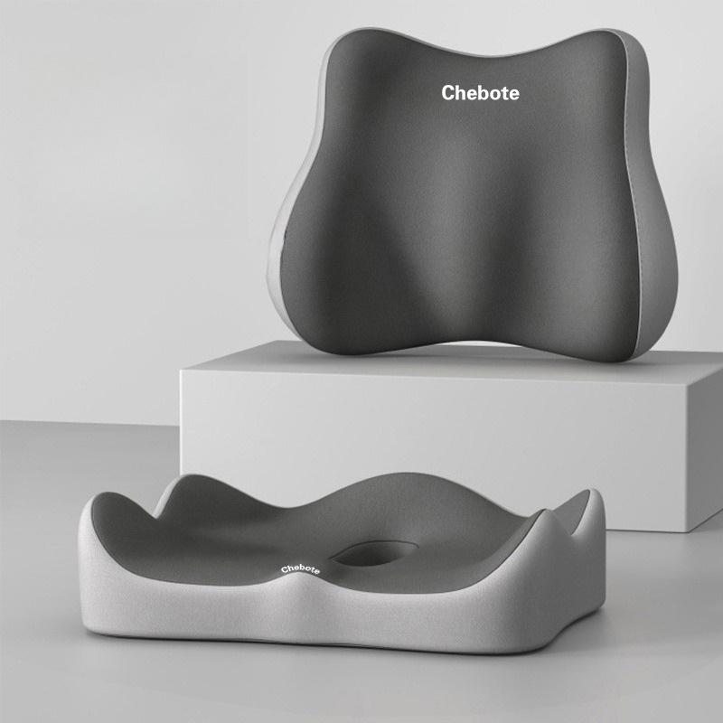 2pcs/1pc Ergonomic Lumbar Support Cushion | Double Padded Hip & Back Protector with Breathable Polyester Cover, Machine Washable