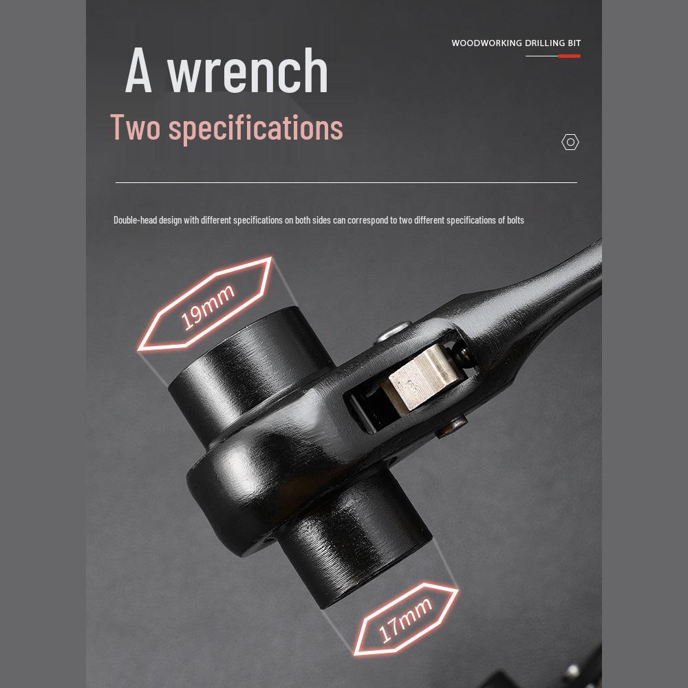 Umschaltbare Knarre mit Schnellwechsel-Torx-Steckschlüsselsatz