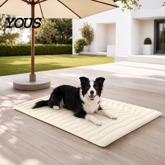 Cooling Mat for Dogs Dog Mat, Foldable Portable Pet Pad, Crate Durable Multi-Layer Resting Cats Indoor Travel Use