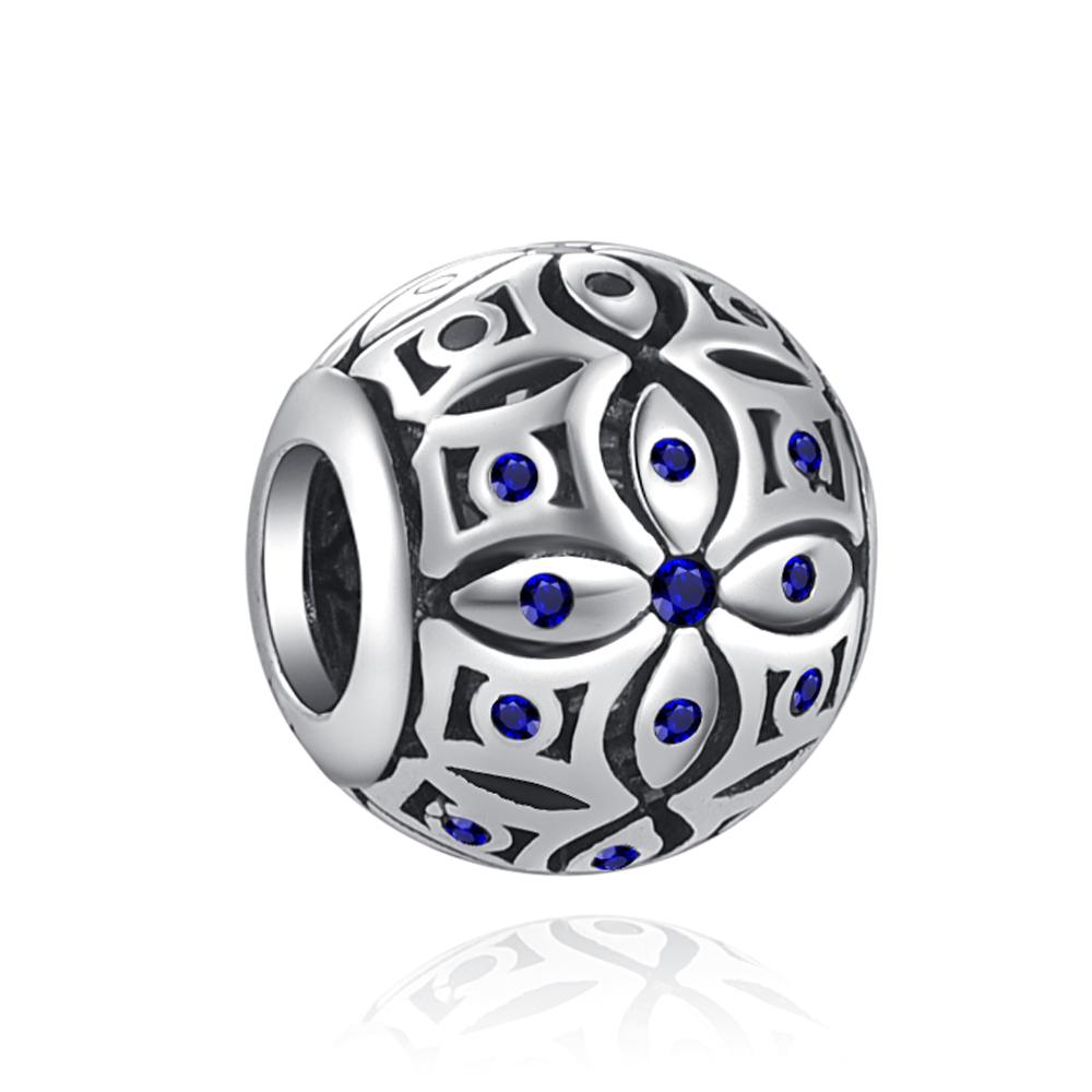 New S925 Sterling Silver Blue Eye & Greece Christ Cross Buddha Charms Bead Fit Original  Bracelets Charm DIY Women Jewelry