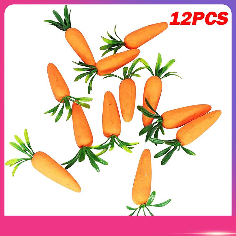 

Много имитации моркови Пасха пенопластовая морковь искусственные овощи украшения поставки детский подарок DIY домашняя вечеринка искусственное украшение one size
